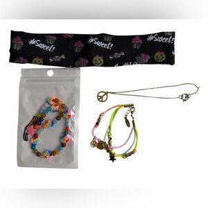 Colorful Kids Emoji Smiley Face Accessory Set